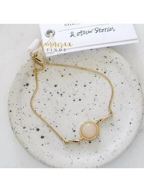 & Other Stories Jade Bracelet Size M/L